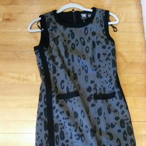 W by Worth Animal Print Sheath Dress sz 6